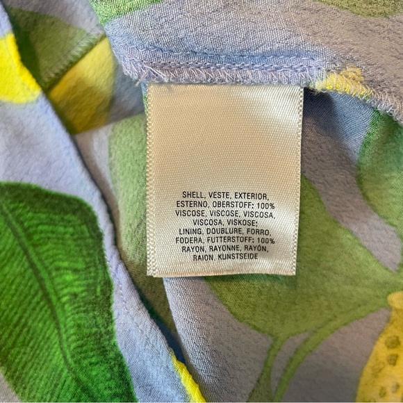 Anthropologie Maeve Lemon Grove Strapless Knot Detail Wide Leg Jumpsuit Size 0 - Picture 9 of 9